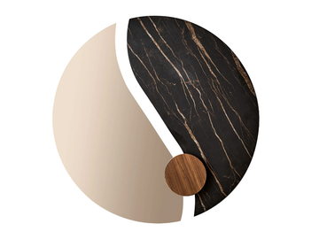 LUXOR - Wall-mounted glass anche SuperMarble mirror by Bontempi Casa - view 2